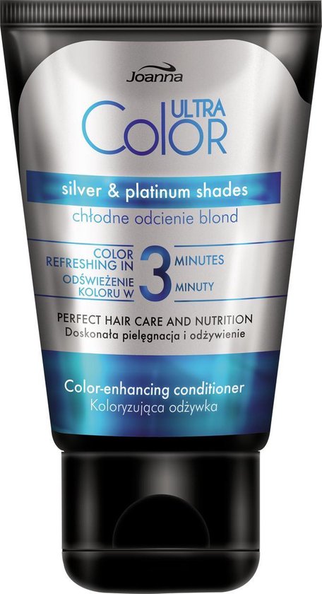 Joanna Ultra Color kleur verdiepende 3 minuten conditioner, zilver en platina tinten, 100ml