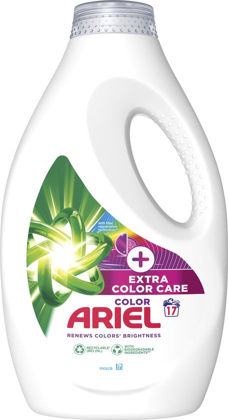 Ariel Vloeibaar Wasmiddel + Extra Kleurverzorging - 4 x 17 Wasbeurten - Voordeelverpakking