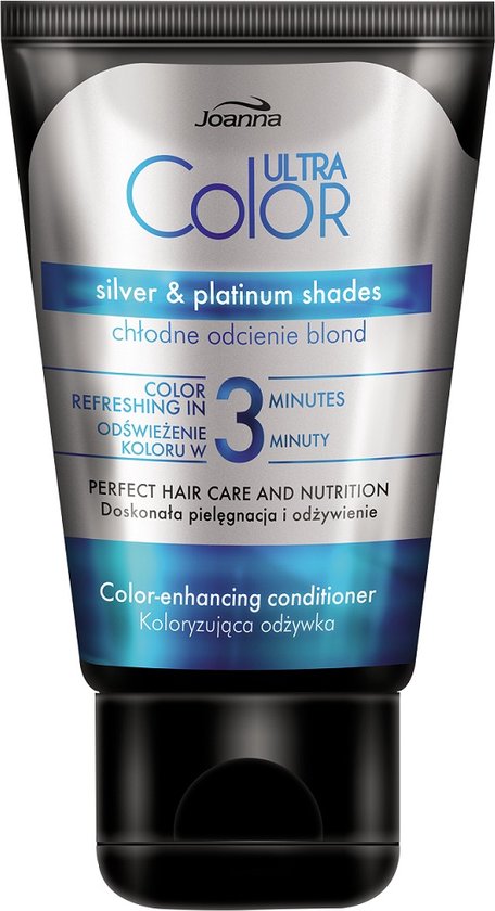 Joanna Ultra Color kleur verdiepende 3 minuten conditioner, zilver en platina tinten, 100ml