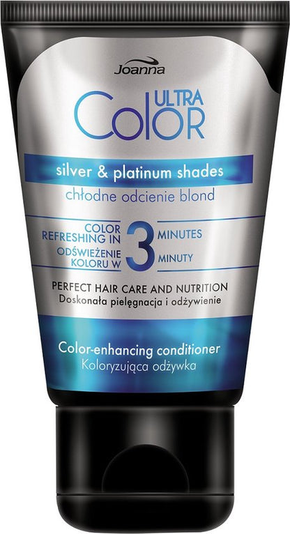 Joanna Ultra Color kleur verdiepende 3 minuten conditioner, zilver en platina tinten, 100ml
