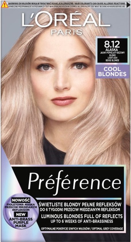 Voorkeur Cool Blondes haarkleur 8.12 Alaska