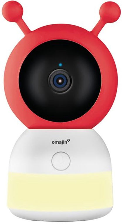 omajin Baby Camera - IP-camera - Babycam - 2K HD - Pan & Tilt - Bewegingsmelder - Nachtzicht - Tweerichtingsaudio - incl. 64GB MicroSD-kaart - Wit