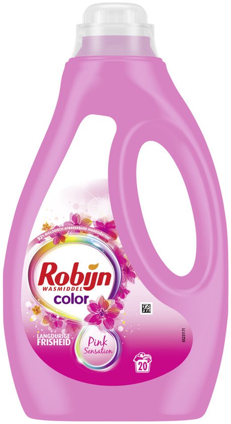 Robijn Color Pink Sensation Vloeibaar Wasmiddel 20 wasbeurten