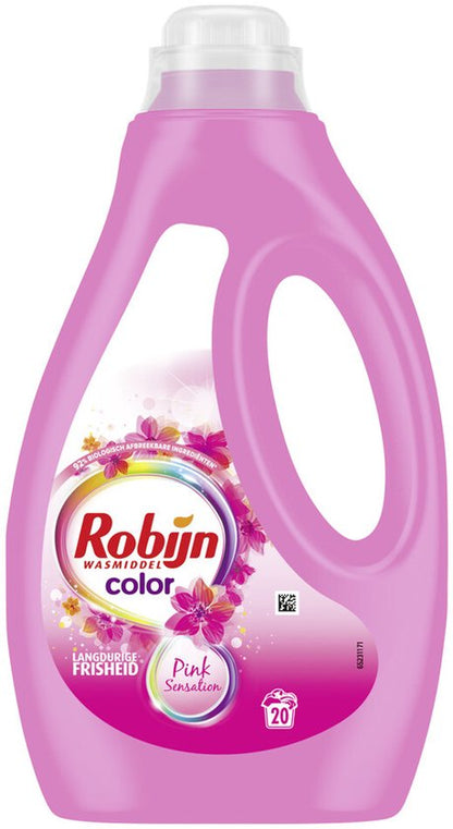 Robijn Color Pink Sensation Vloeibaar Wasmiddel 20 wasbeurten