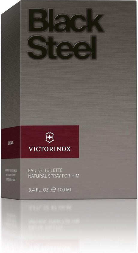 Herenparfum Victorinox EDT Black Steel 100 ml