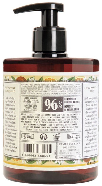 Panier des Sens - Orange Blossom / Fleur d'Oranger Vloeibare Marseille zeep 500 ml