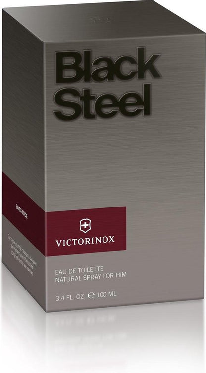 Herenparfum Victorinox EDT Black Steel 100 ml