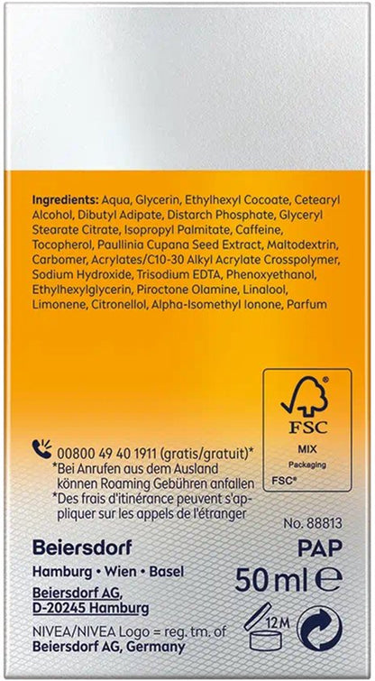 Nivea Men Energizing Face Cream Skin Energy Q10 50 Ml