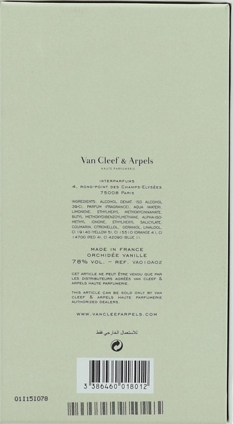 Van Cleef & Arpels - Collection Extraordinaire Orchidee Vanille - Eau De Parfum - 75mlML