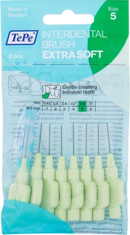 TePe Extra zacht Lichtgroen - 8 st - Rager