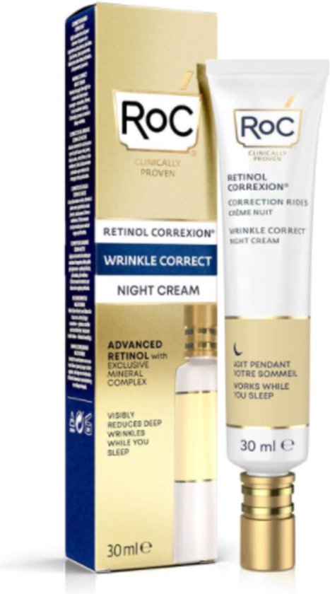 Anti-Veroudering Nachtcrème Roc Wrinkle Correct (30 ml)