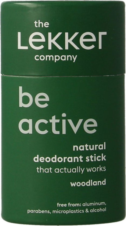 The Lekker Company Deodorant Stick Be Active Woodland 40 gr