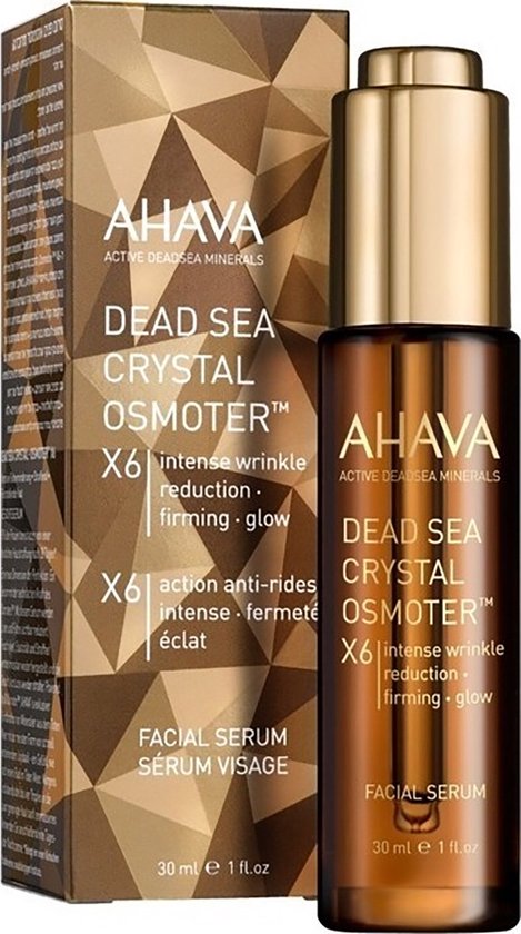 AHAVA Gezichtsserum met kristallen uit de Dode Zee – Vermindert donkere kringen en fijne lijntjes – Verbetert de stevigheid en elasticiteit van de huid – Geeft een jeugdige gloed – VEGAN – Alcohol- en parabenenvrij – 30ml