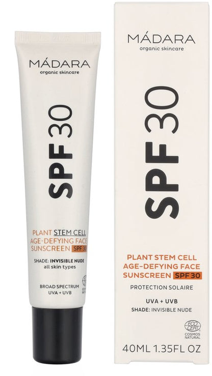 MÁDARA Plant Stem Cell Age-Defying Face Sunscreen SPF30 - 40 ml -UVA/UVB-bescherming