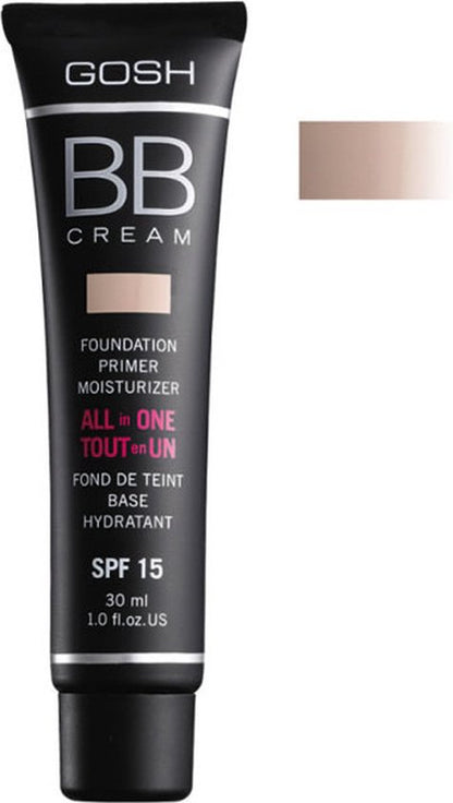 Gosh Bb - Cream Foundation Primer Moisturizer Spf 15 Beige 02 30Ml