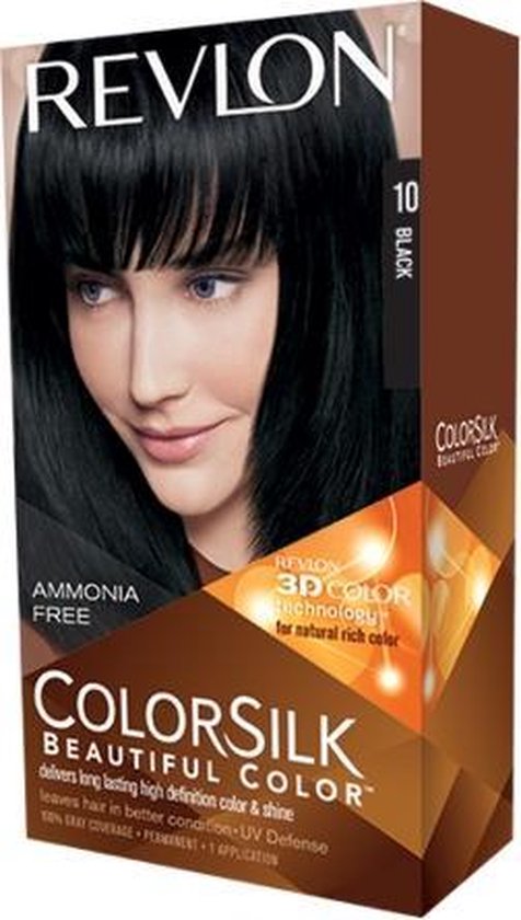 Haarkleur Zonder Ammoniak Colorsilk Revlon Zwart