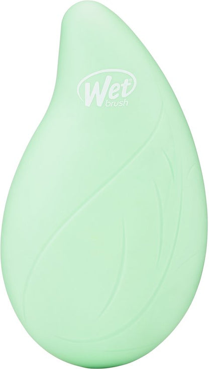 WetBrush Go Green Palm Detangler - Tea Tree Oil - Compacte Ontwarrende Haarborstel - Voor Nat En Droog Haar - Ultra Zachte IntelliFlex® Borstelharen - Vermindert Haarbreuk - Lichtgewicht & Handzaam Formaat - Verrijkt Met Tea Tree Olie - Groen