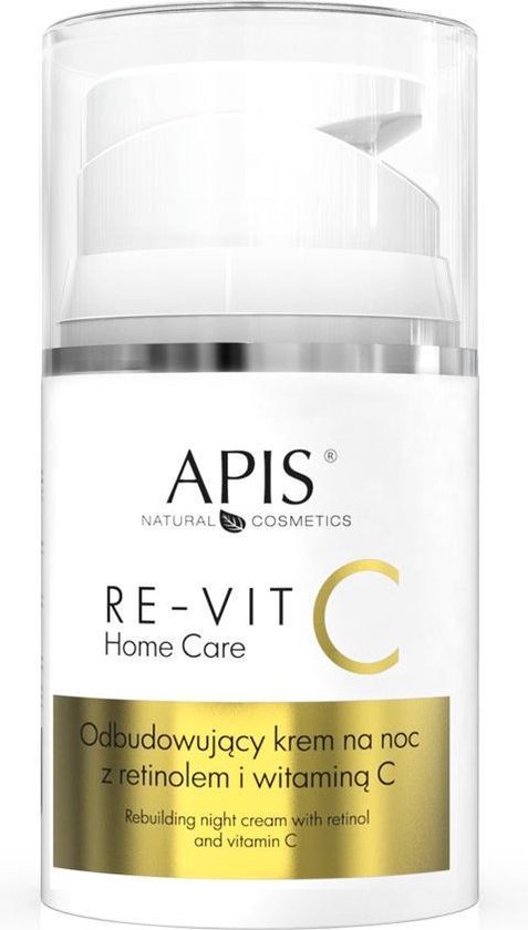 APIS Home Care Nachtcrème - Huidverzorging - Herstellende crème met retinol en vitamine C, 50 ml