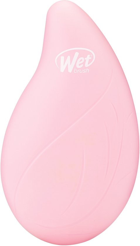 WetBrush Go Green Palm Detangler - Watermelon Oil - Compacte Ontwarrende Haarborstel - Voor Nat En Droog Haar - Ultra Zachte IntelliFlex® Borstelharen - Vermindert Haarbreuk - Lichtgewicht & Handzaam Formaat - Verrijkt Met Watermeloen Olie - Roze