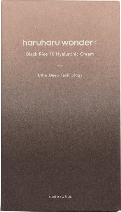 Haruharu WONDER - Black Rice 10 Hyaluronic - Moisturizer - Anti-Age - Hydraterend - Creme - 50 ml - Korean Skincare