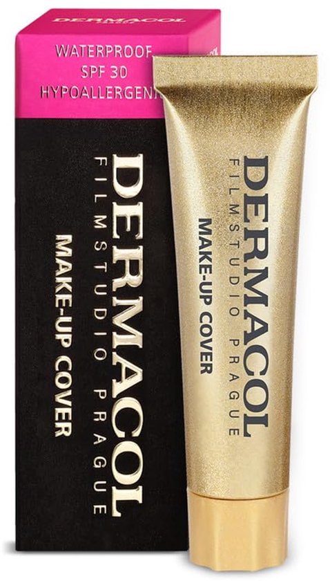 Dermacol Mini Full Coverage Matte Foundation | Waterproof | Olie-vrije, SPF 30 (Extreme Dekking, Langdurig Make-up)