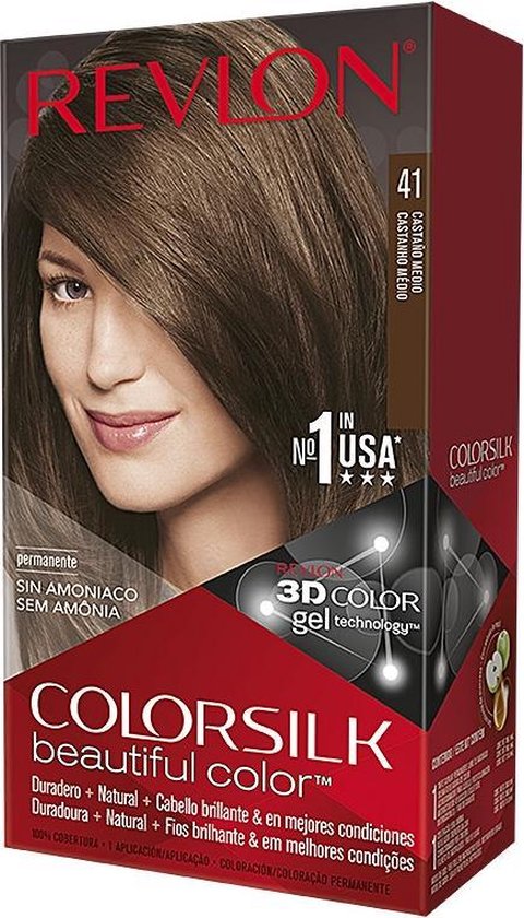 Haarkleur Zonder Ammoniak Colorsilk Revlon Bruin