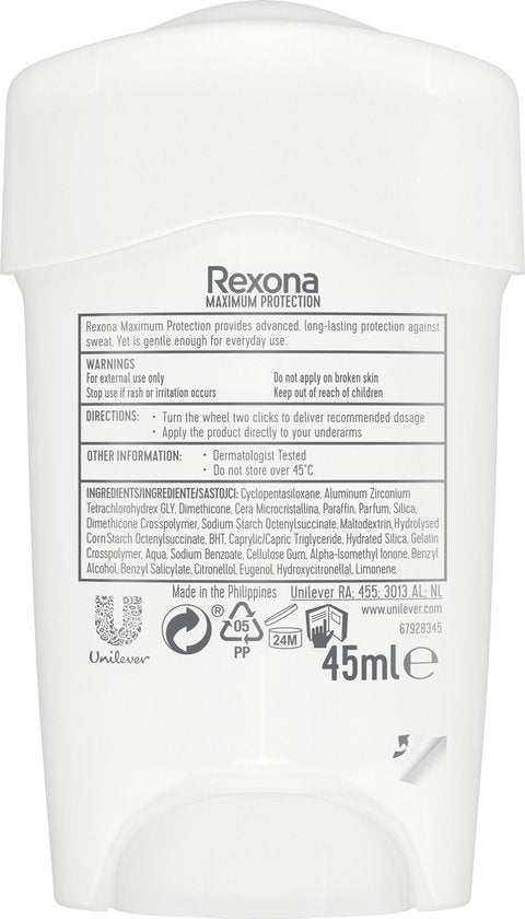 Rexona Women Maximum Protection Confidence Anti-transpirant Stick - 45 ml