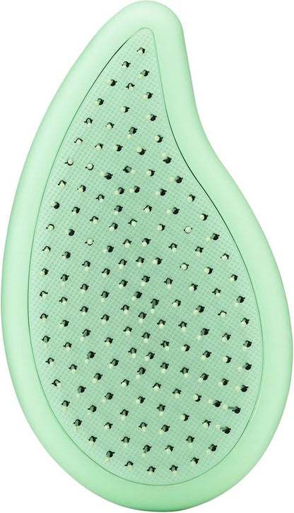 WetBrush Go Green Palm Detangler - Tea Tree Oil - Compacte Ontwarrende Haarborstel - Voor Nat En Droog Haar - Ultra Zachte IntelliFlex® Borstelharen - Vermindert Haarbreuk - Lichtgewicht & Handzaam Formaat - Verrijkt Met Tea Tree Olie - Groen