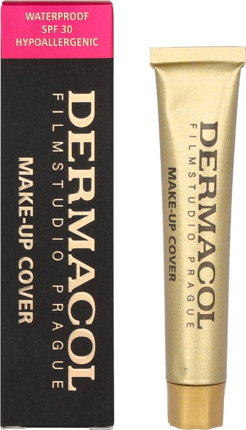 Dermacol Full Coverage Matte Foundation | Waterproof | Olie-vrije Make-up, SPF 30 (Extreme Dekking, Langdurig Gebruik)
