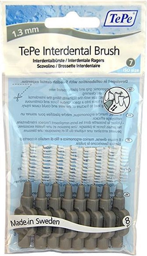 TePe Interdentale Ragers Original 1,3 mm Grijs - 8 stuks