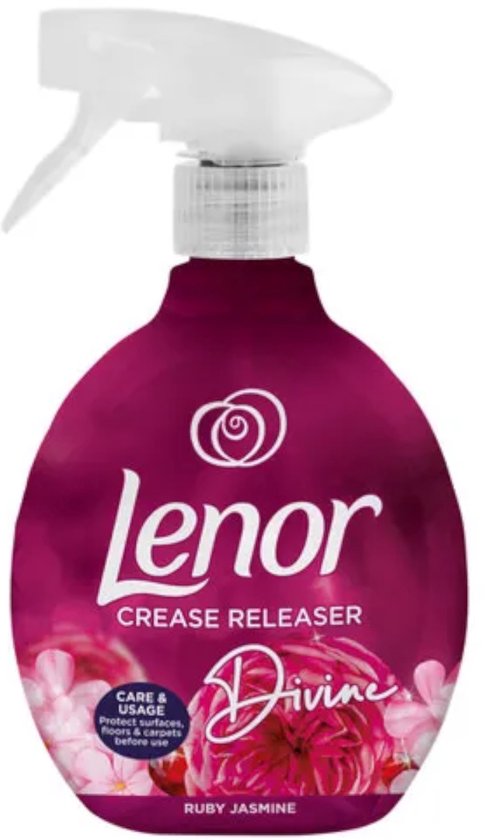Lenor - Crease Releaser - Divine - Ruby Jasmine - Kreukverwijderaar - Textielvefrisser - Spray - 500ml
