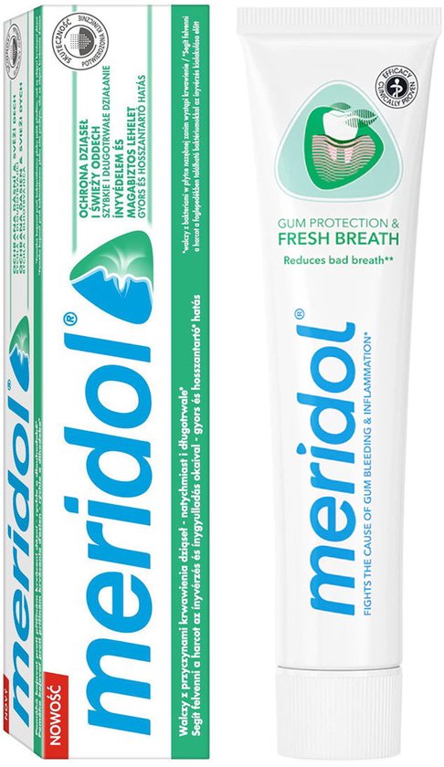 Meridol - Fresh Breath Tandpasta - 75ml - Tandvleesbescherming - Antibacterieel - Frisse adem