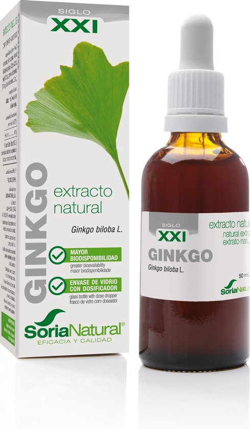 Soria Natural Ginkgo biloba extract 50 Milliliter