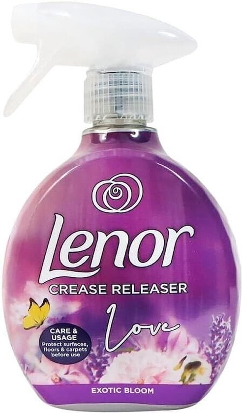 Lenor - Crease Releaser - Love - Exotic Bloom - Kreukverwijderaar - Textielvefrisser - Spray - 500ml