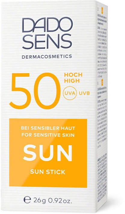 Dado Sens Sun Stick SPF50 Zonnebrand - 26g - Gevoelige Huid