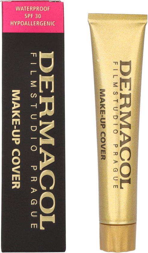 Dermacol Full Coverage Matte Foundation | Waterproof Make-Up | Olie-vrije Formule, SPF 30 (Extreme Dekking, Langdurige Wear)