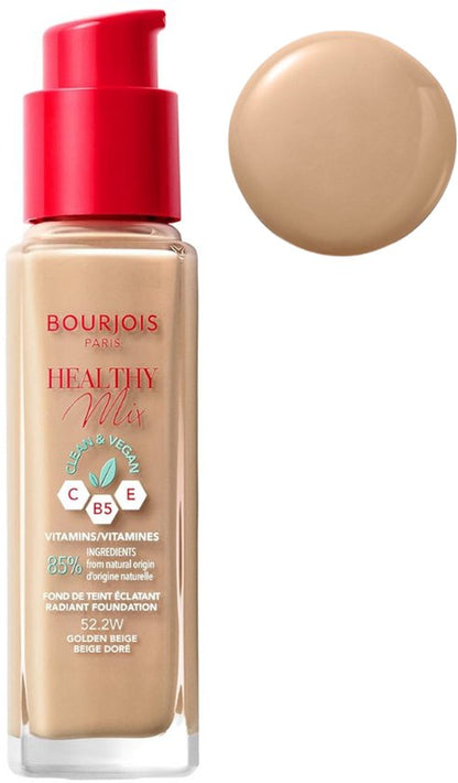 Bourjois Healthy Mix Clean Vegan Foundation 52.2 Golden Beige