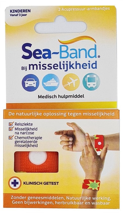 Seaband - Polsband -  Kinderen - 2 stuks - Oranje (alternatieve ean)