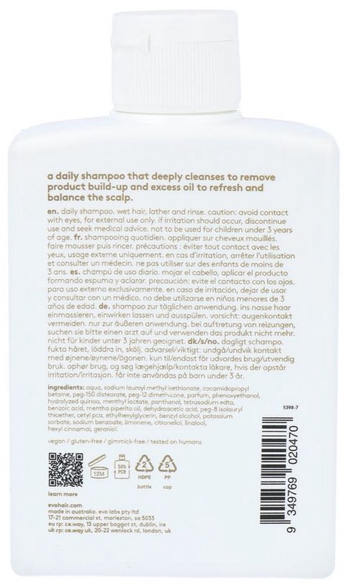 EVO Normal Persons Daily Shampoo -300ml