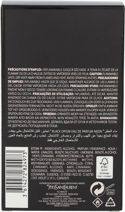 Yves Saint Laurent Black Opium Neon 75 ml Eau de Parfum - Damesparfum