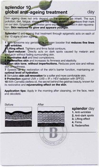 Anti-Veroudering Crème Splendor 10 Bella Aurora Spf 20 (50 ml)