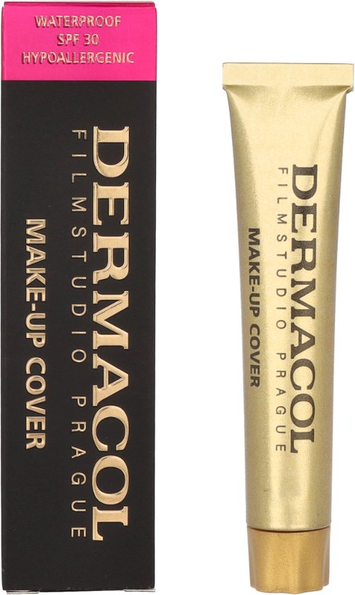 Dermacol Makeup Cover Foundation | Matte foundation met volledige dekking met SPF 30 | waterproof make-up voor een vette huid, acne en wallen onder de