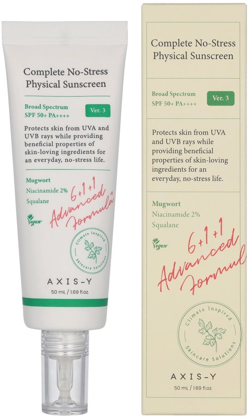 Axis-Y - Complete No-Stress Physical Sunscreen (SPF50+ PA++++) - 50ml