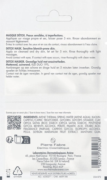 Avène Cleanance Detoxmasker 12 ml