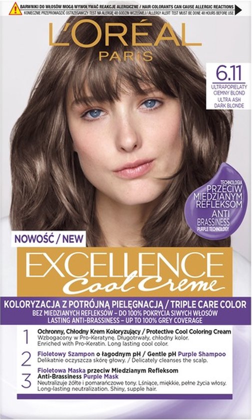 Excellence Cool Creme haarverf 6.11 Ultra Donker Blond