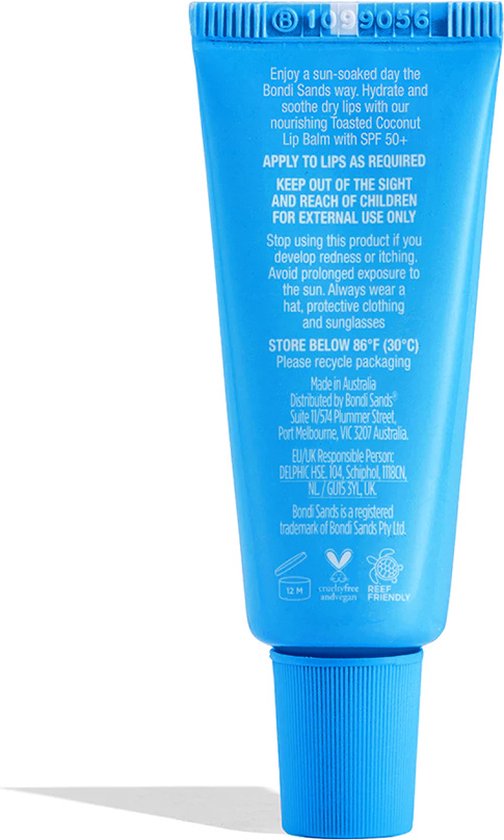 Bondi Sands Sunscreen Lip Balm SPF 50+ Toasted Coconut 10 g - hydrateert en verzacht droge lippen