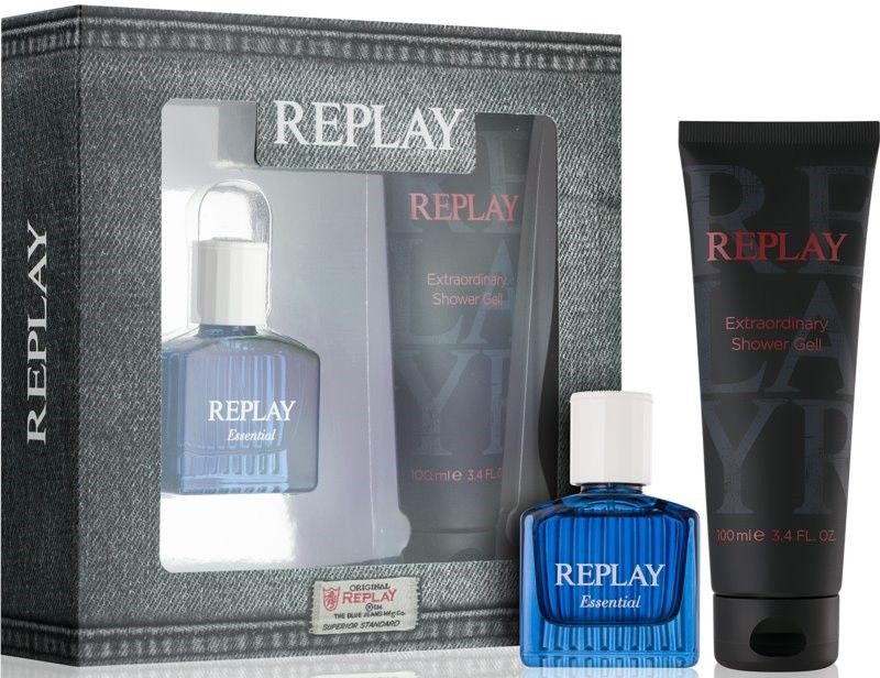 Replay Essential for Him Geschenkset 30ml EDT Spray + 100ml