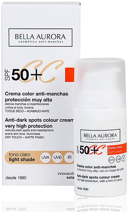 Bella Aurora CC Cream - Anti Donkere Vlekken Crème voor vrouwen - 30 ml