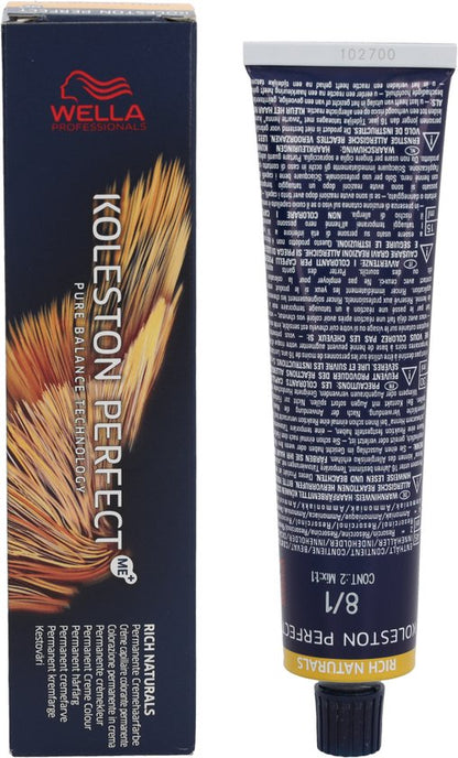 Wella Professionals Koleston Perfect Me+ - Haarverf - 8/1 Rich Naturals - 60ml