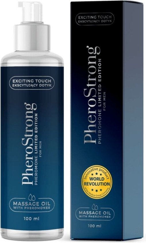 PHEROSTRONG Massageolie Limited Edition voor Mannen 100ml